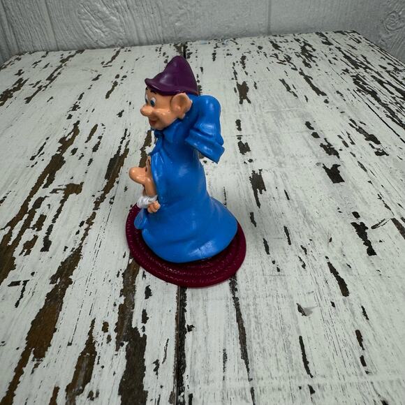 1992 Dopey & Sneezy Dwarf 3.25" McDonald's Action Figure #3 Disney Snow White - Picture 4 of 4